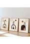 3 Piece Wooden Framed Living Room Lounge Kitchen Table Set Set3408