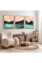 3 Piece Wooden Framed Living Room Lounge Kitchen Table Set Set3452 - 2