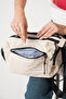 Fabiola Laurent Beige Women's Multi-Compartment Waterproof Crinkle Daily Crossbody Bag - 5