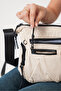 Fabiola Laurent Beige Women's Multi-Compartment Waterproof Crinkle Daily Crossbody Bag - 4