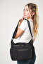 Galivielle Black Women's Multi-Compartment Waterproof Crinkle Daily Crossbody Bag