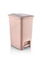 40 Liter Pedal Pink Bathroom Kitchen Trash Can Pink Lid Slim Pedal Trash Can Pink - 2