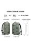 Waterproof 39L Travel Backpack - 16” Inch Laptop Compartment - Dry Wet Separation Zone - Orthopedics - 4