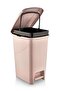 40 Liter Pedal Pink Bathroom Kitchen Trash Can Pink Lid Slim Pedal Trash Can Pink