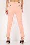 Women Tapered Fit Plain Chino Pants, Peach - 4