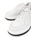 Men's Genuine Leather White Sneakers & Sports Shoes - 4