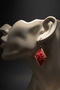 Women's Copper Earrings - Red Passion Color Model Copper Women's Earrings - 2
