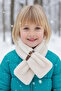 Cream Color Children's Plush Scarf