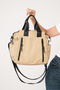 Galivavia Dark Beige Women's Multi-Compartment Waterproof Crinkle Daily Crossbody and Shoulder Bag - 3