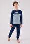 Boys' Single Layer Pajama Set, Long Sleeve Pajama Set, 100% Cotton - 2