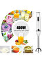 400W Electric Hand Blender with 2 Stainless Steel Blades DX2023