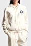 Cotton Relaxed Fit Hooded Soft Furry Inside Zippered Sweat Sweat Ew001935