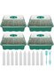 4Pcs Mini Greenhouse 12 Compartments Indoor Greenhouse Propagation Greenhouse Nursery Box With Ai... - 7