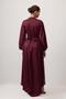 Draped Stone Satin Dress - 5