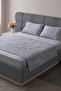 طقم غطاء سرير مزدوج من القماش الشنيل بنمط ويلو بريز مطرز 240x260 سم - 6