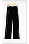 Girl's Los Angeles Printed Fleece-Lined Black Sweatpants 20309 - 2