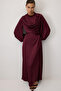 Draped Stone Satin Dress - 2