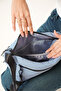 Ophelia Rosetti Blue Women's Multi-Compartment Waterproof Crinkle Daily Crossbody Bag - 5