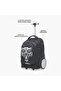 Animal Print Trolley Bag for Boys 8-13 Years with Laptop Compartment - 8