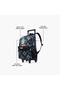 Dragon Ball Z Print Trolley Backpack with Retractable Handle - 16 inches - 6