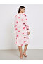 Pink Bow Print Long Sleeve Nightdress - 4