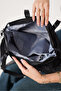 Galivisa Black Women's Multi-Compartment Waterproof Crinkle Daily Crossbody and Shoulder Bag - 4