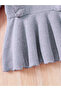 Girls Grey Flounce Hem Knit Top and Leggings Set - 5