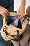 Galivisa Beige Women's Multi-Compartment Waterproof Crinkle Daily Crossbody and Shoulder Bag - 5