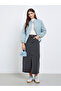 Blue Bomber Jacket with Full Zip - 2