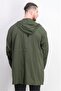 Men Plain Raincoat Jacket, Dark Green - 3