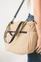 Galivisa Beige Women's Multi-Compartment Waterproof Crinkle Daily Crossbody and Shoulder Bag - 3