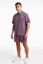 Men's Gingham Check Shirt and Shorts Co-ord Set