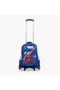 Spider-Man Print Trolley Backpack with Retractable Handle - 16 inches - 6
