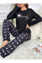 Lovely Text Print Long Sleeve T-Shirt and Pyjama Set - 6