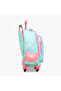Printed Convertible Trolley Backpack with Retractable Handle - 17 inches - 3