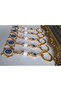 New Year's Luxury Gift 5-Piece Zircon Stone Evil Eye Beaded White Turtle Lucky Keychain 10.5 cm - 3