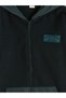 Lcw Kids Green Hooded Boys' Fleece Zippered Sweatshirt W59644Z4 - 2