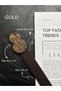 Axel Round Patterned Women's Gold Buckle Belt Waist Belt Coat Belt Dress Belt Trouser Belt - 4
