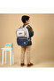 Colourblock Backpack with Adjustable Straps and Zip Closure - 15 inches - 3