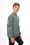 سويت شيرت Green Boy قصة فضفاضة برقبة دائرية وأكتاف منخفضة مطبوع - خيطين - 2