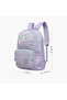 Star Applique Backpack with Adjustable Straps and Zip Closure - 17 inches - 4