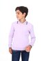 Lila Erkek Çocuk Regular Fit Polo Yaka Printed Sweatshirt - 2 İplik