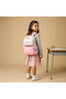 Logo Detail Backpack with Adjustable Straps and Zip Closure - 15 inches - 3