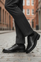 Black Genuine Leather Men's Casual Shoes 623 m