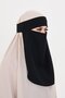Black Hijab Single Layer Veil Medina Silk Tie Back 1026_01 - 2