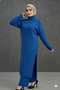 Women's Two-Piece Knitwear Set |   High-Necked Long Tunic & Pants Set |   High Quality - 2
