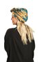 Petrol Blue Practical Ready-To-Wear Hijab Bonnet with Silk Pattern 2410_17 - 3