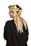 Black Practical Ready-To-Wear Hijab Bonnet with Silk Pattern 2410_01 - 3
