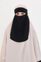 Black Hijab Single Layer Veil Medina Silk Tie Back 1026_01