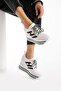 Black Women's Hidden Wedge Sneakers - 2